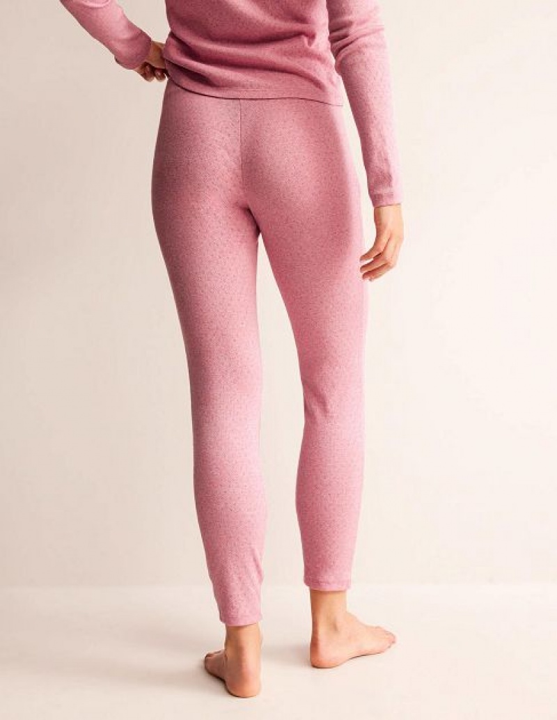 Light Pink Women's Boden Jersey Leggings Pajamas | 91532WYEL