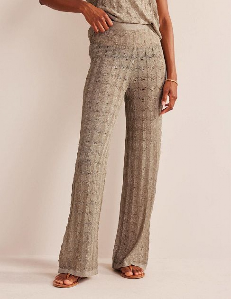 Metal Grey Women's Boden Beach Pants | 95803AXDU