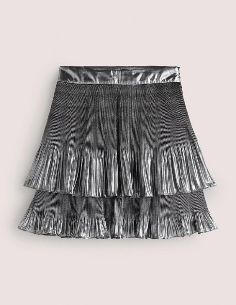 Metal Women's Boden Plisse Skirts | 65731YDOE