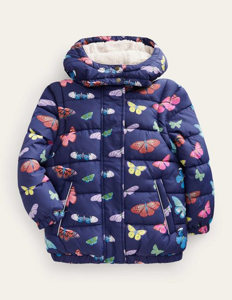 Navy Kids' Boden 2-in-1 Padded Coats | 24786WUOL