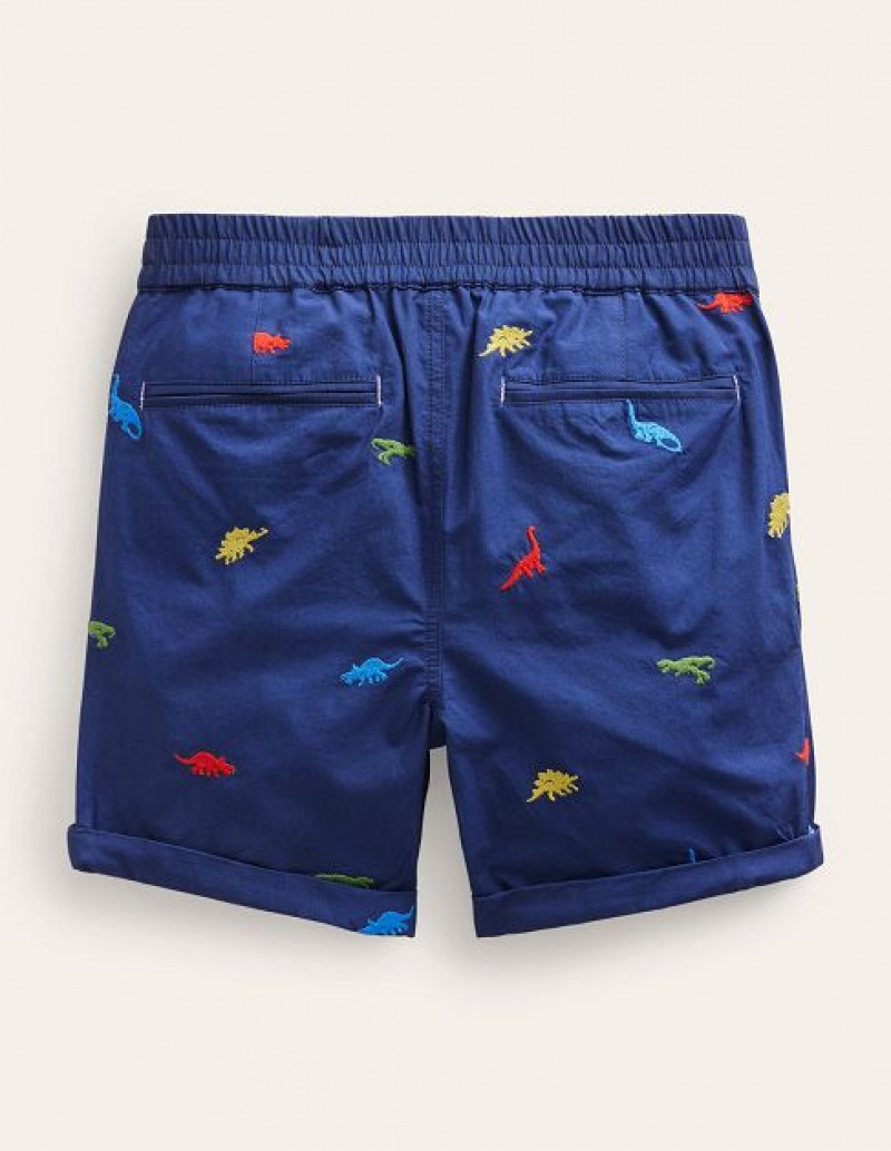 Navy Kids' Boden Smart Roll-up Shorts | 50879ASCO