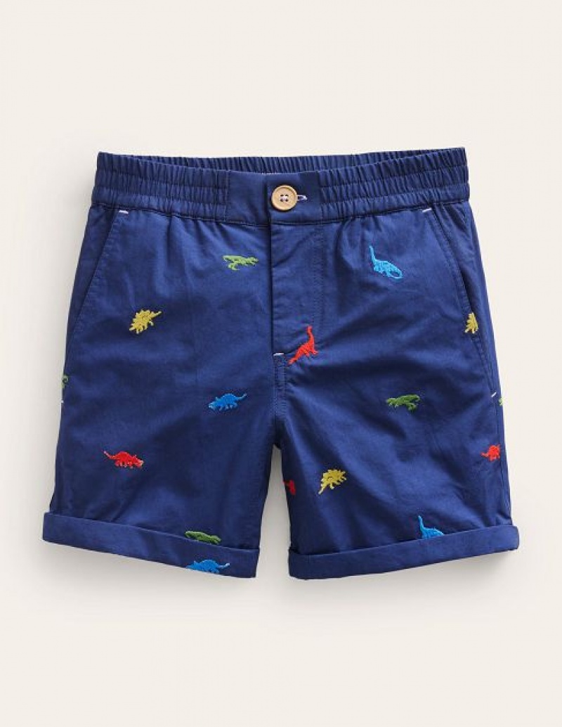 Navy Kids\' Boden Smart Roll-up Shorts | 50879ASCO