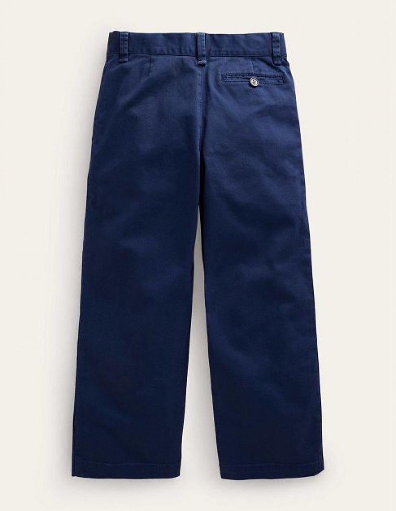 Navy Kids' Boden Straight Leg Chinos Pants | 05416SCEA