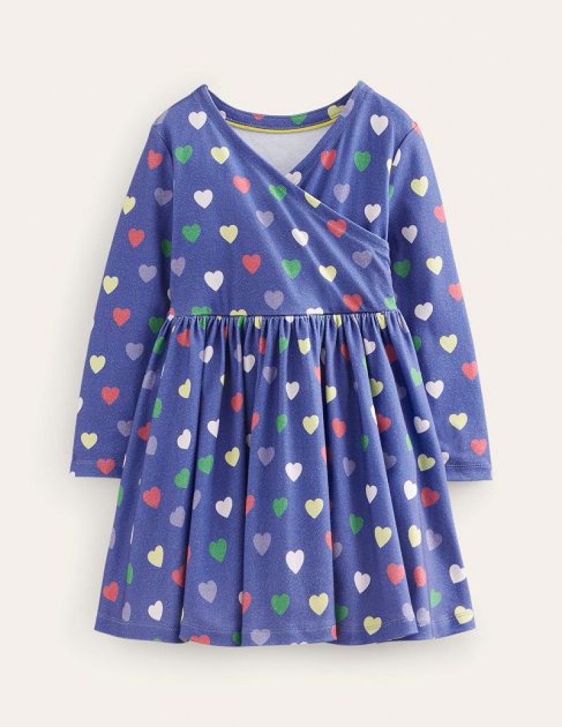 Navy Kids' Boden Twirly Ballerina Dress | 93675WOHY