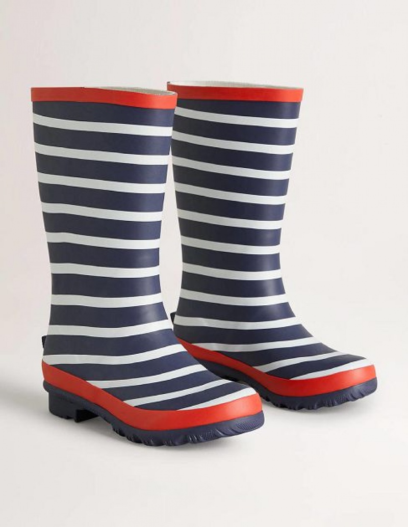 Navy Kids' Boden Wellies Boots | 85061BEHI