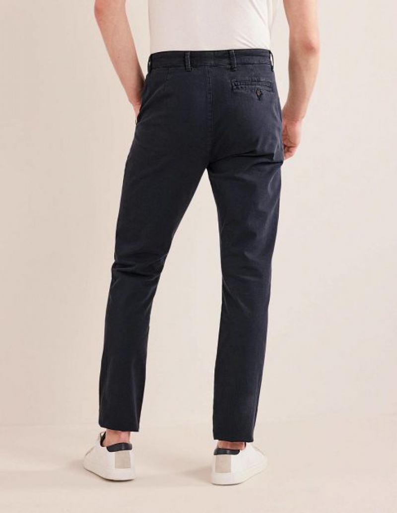 Navy Men's Boden Laundered Chino Pants | 08321NBFK