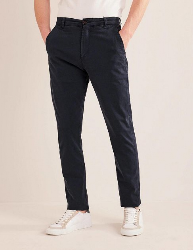 Navy Men's Boden Laundered Chino Pants | 08321NBFK