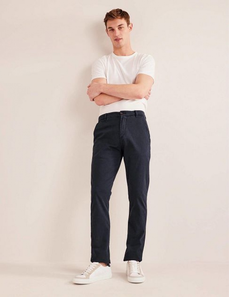 Navy Men\'s Boden Laundered Chino Pants | 08321NBFK