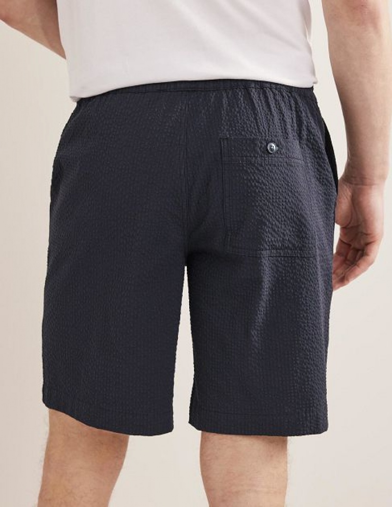 Navy Men's Boden Patterned Shorts | 85974MRIE