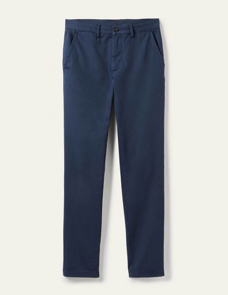 Navy Men's Boden Slim Leg Chinos Pants | 28561UZAX