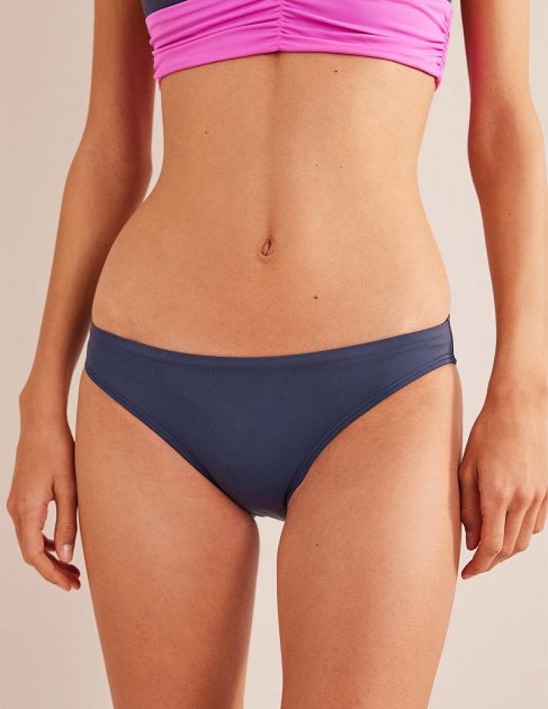 Navy Women's Boden Classic Bikini Bottoms | 40183GQDM