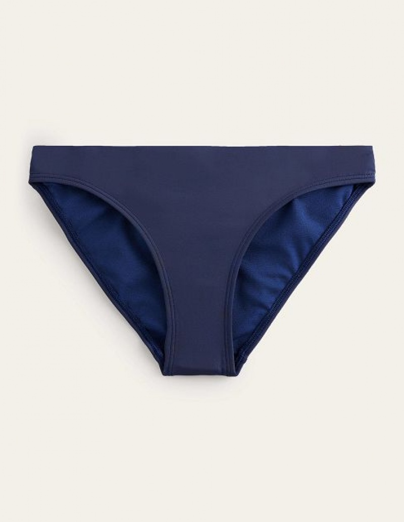 Navy Women's Boden Classic Bikini Bottoms | 40183GQDM