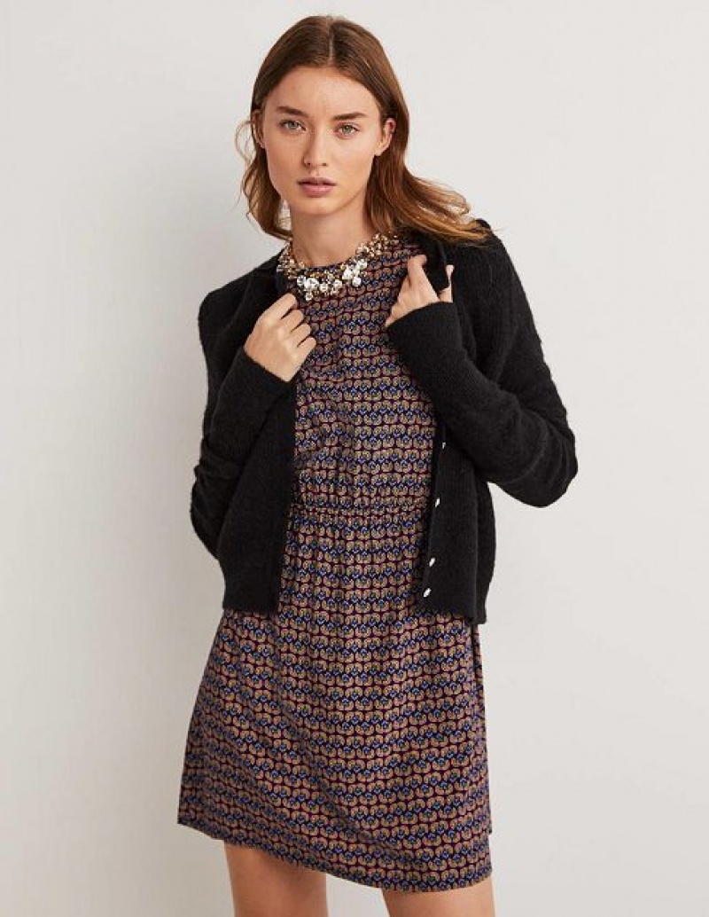 Navy Women's Boden Crew Neck Dress | 25978PMAS