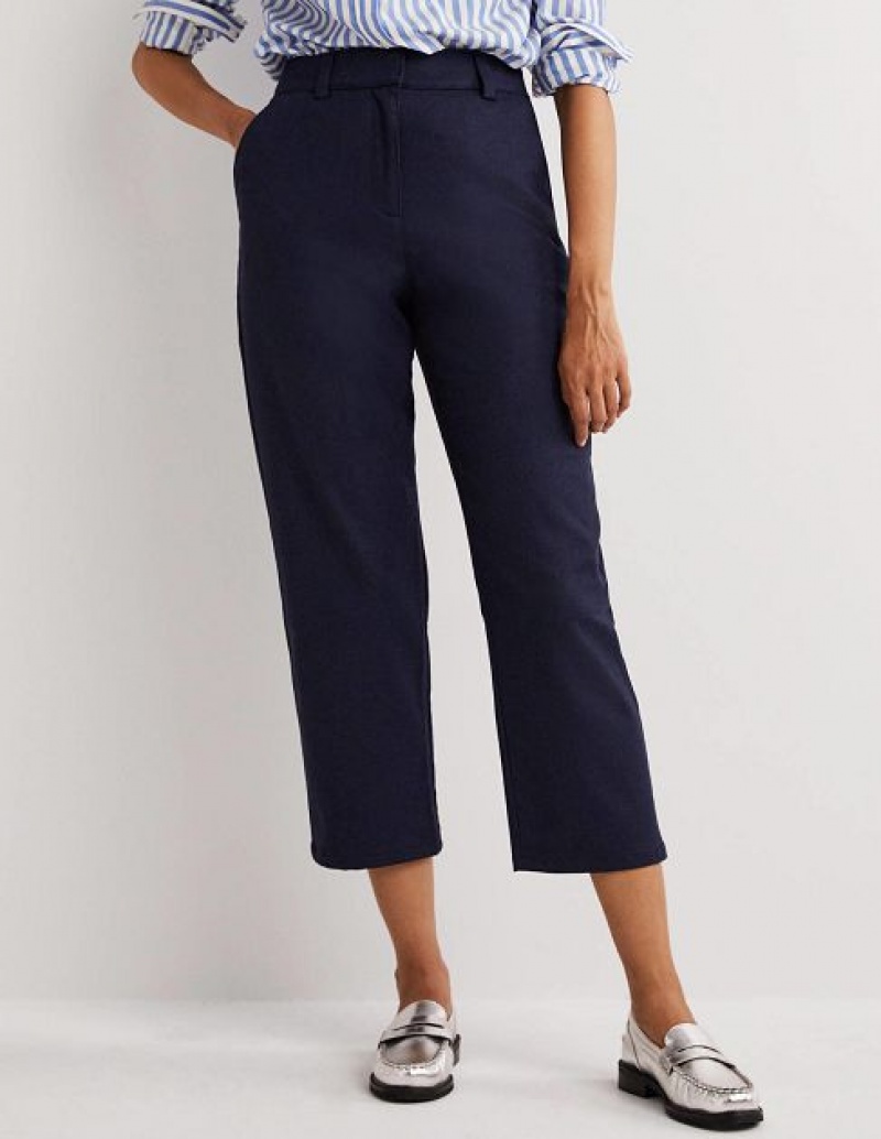 Navy Women's Boden High Rise Balloon Leg Pants | 78145XWHY