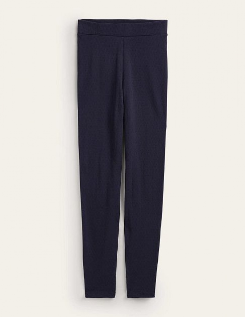 Navy Women's Boden Jersey Leggings Pajamas | 40712CBWT