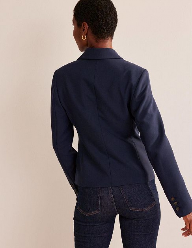 Navy Women's Boden The Canonbury Tailored Blazers | 98506OBIV