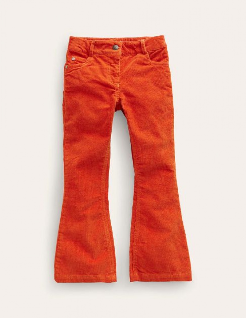 Orange Kids\' Boden Kick Flare Jeans | 09527AXWI