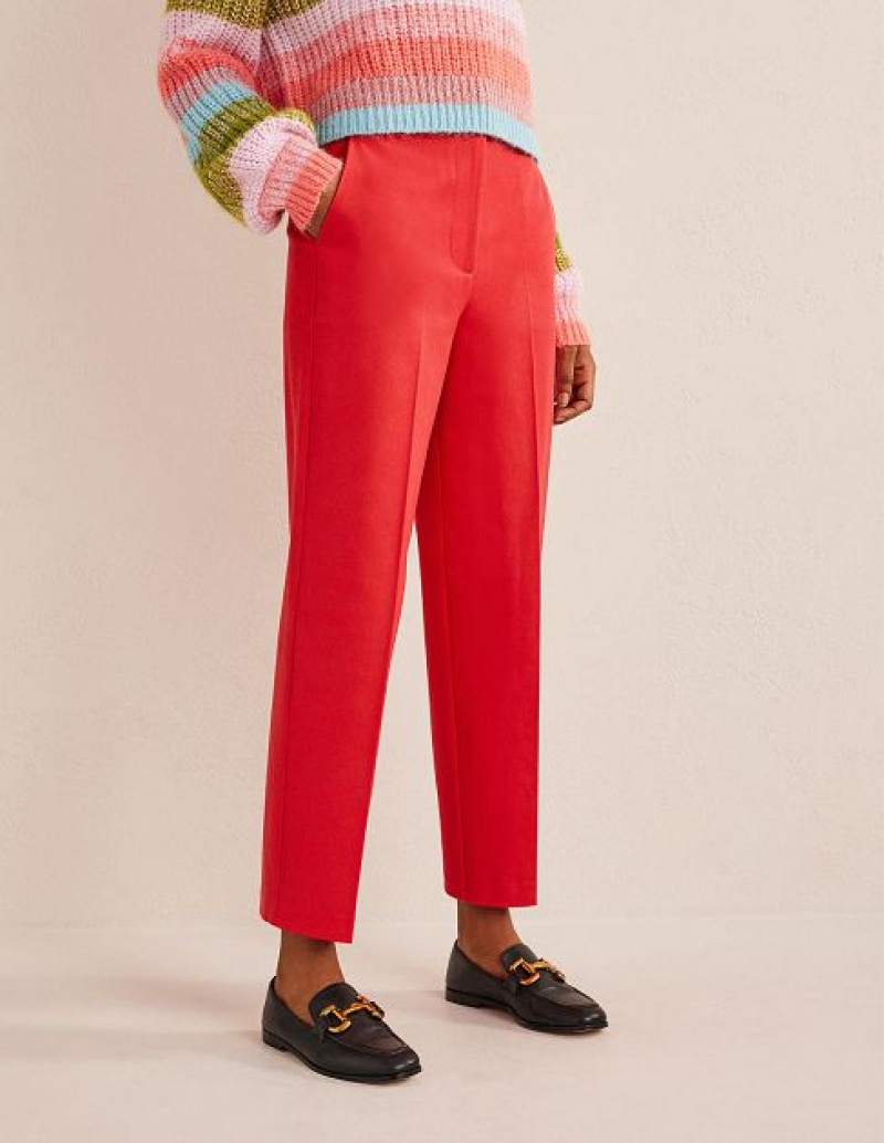 Orange Women's Boden Bi-stretch Straight Pants | 67095DYXW