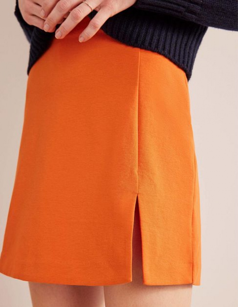 Orange Women's Boden Side Split Jersey Skirts | 75803OXRD