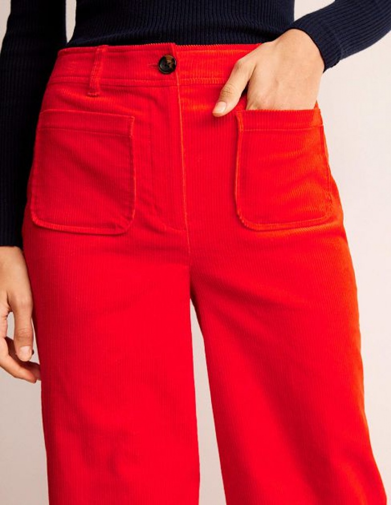 Orange Women's Boden Westbourne Corduroy Pants | 39216GUYR