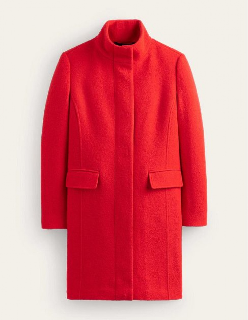 Orange Women's Boden Winchester Textured Coats | 23685RAPG