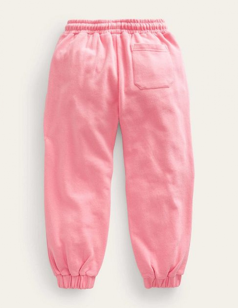 Pink Kids' Boden Applique Joggers | 81725HEWA