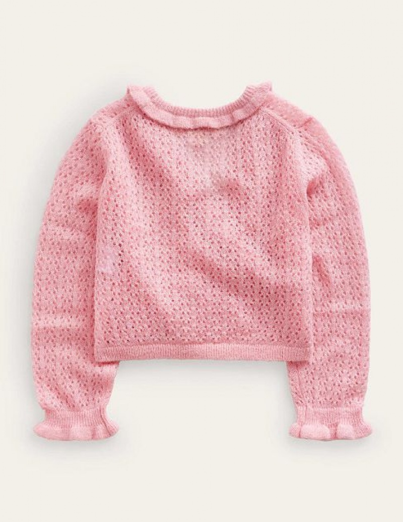 Pink Kids' Boden Ballet Wrap Cardigan | 25198IWRL