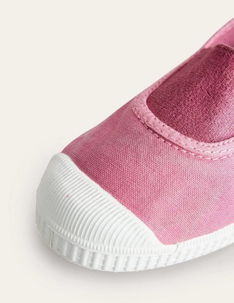 Pink Kids' Boden Canvas Sneakers | 42358WUDX