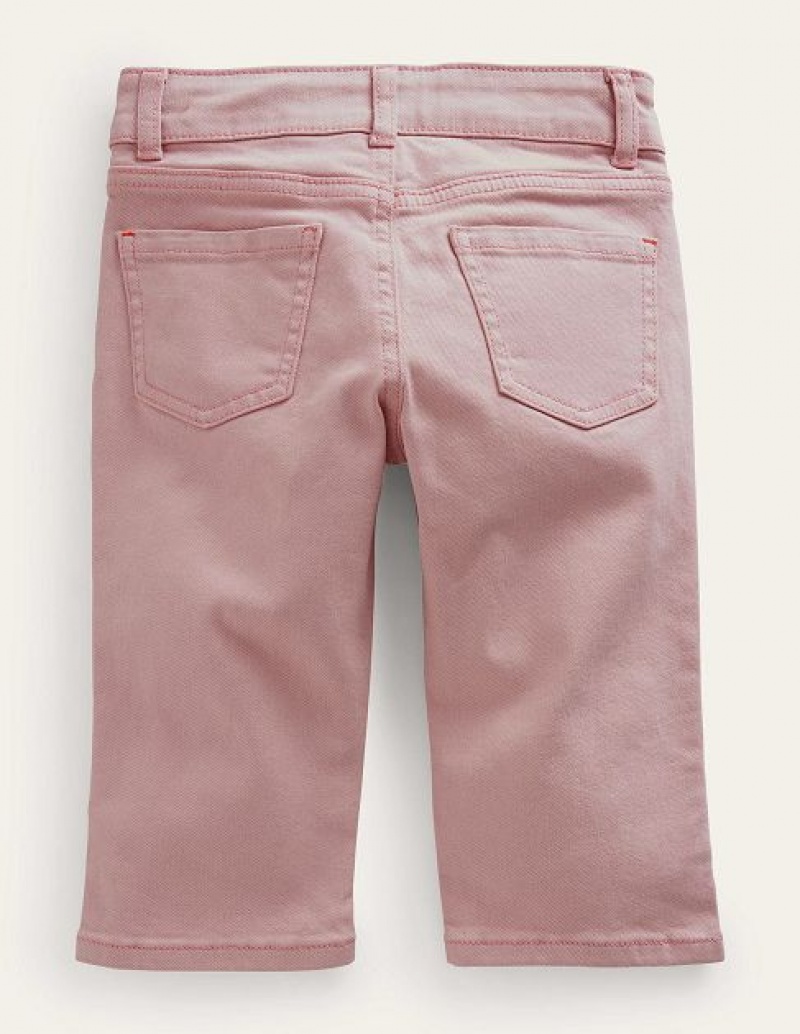 Pink Kids' Boden Cropped Woven Pants | 07321QRMH