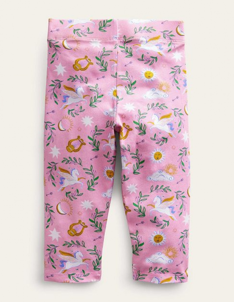 Pink Kids' Boden Fun Cropped Leggings | 90163VFRH