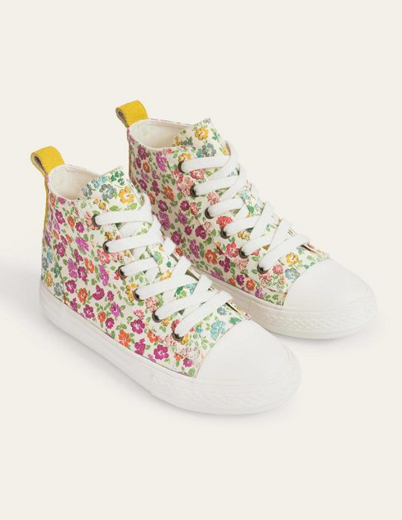 Pink Kids' Boden High Top Sneakers | 23618VWTG