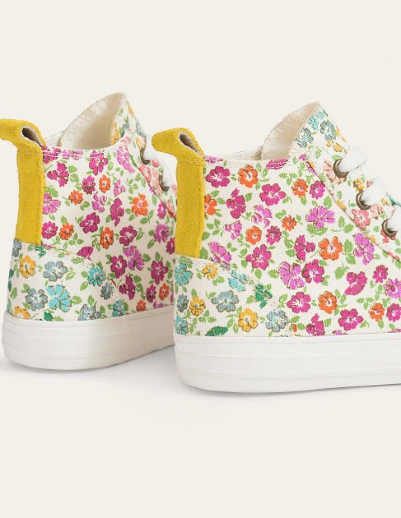 Pink Kids' Boden High Top Sneakers | 23618VWTG