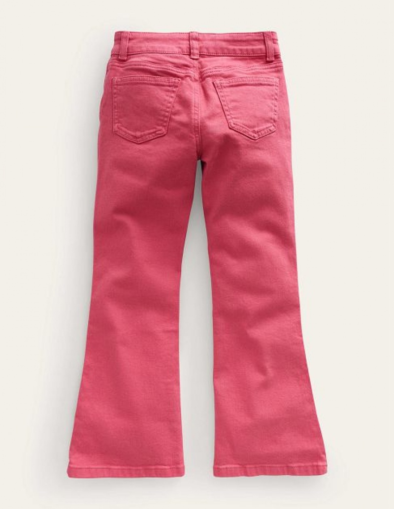 Pink Kids' Boden Kick Flare Jeans | 09287HCJI