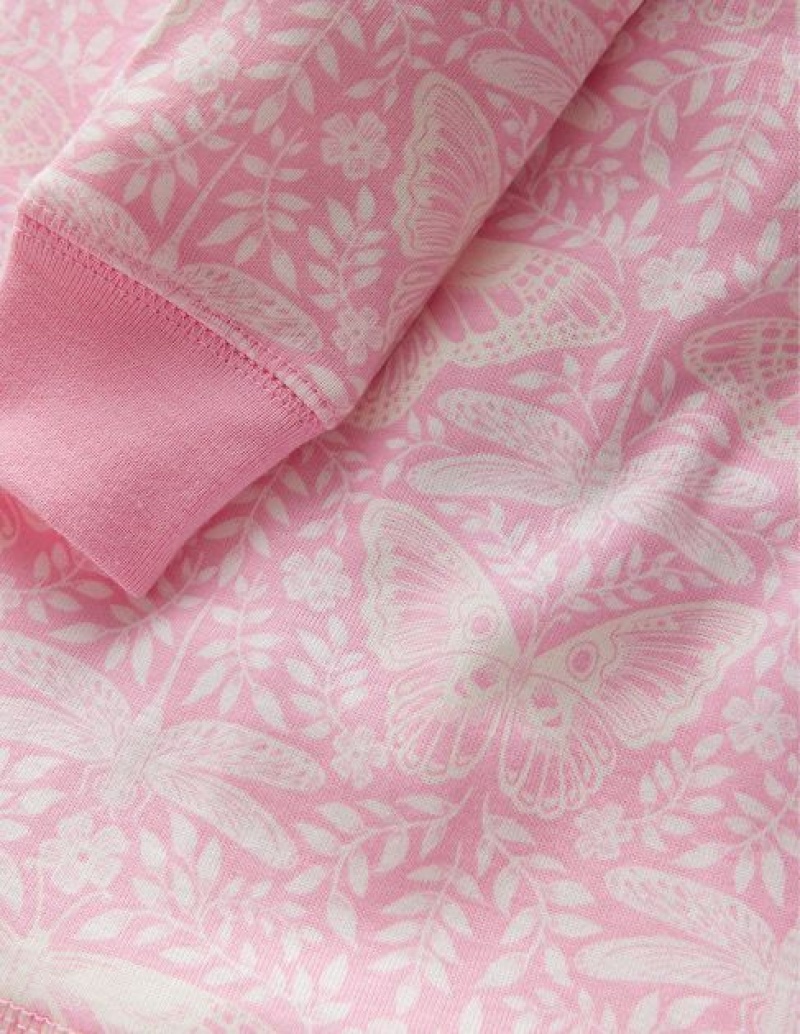 Pink Kids' Boden Snug Glow-in-the-dark Pajamas | 31654ONCY