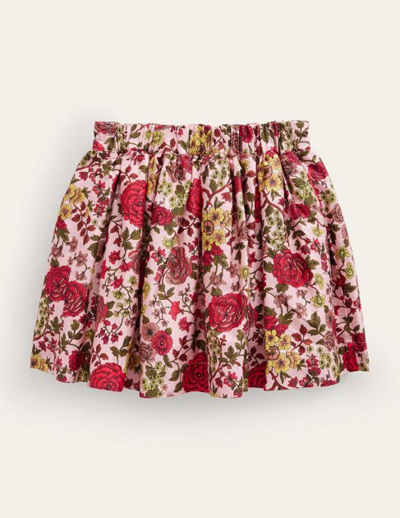 Pink Rose Kids' Boden Sateen Twirly Skirts | 39408KXBA