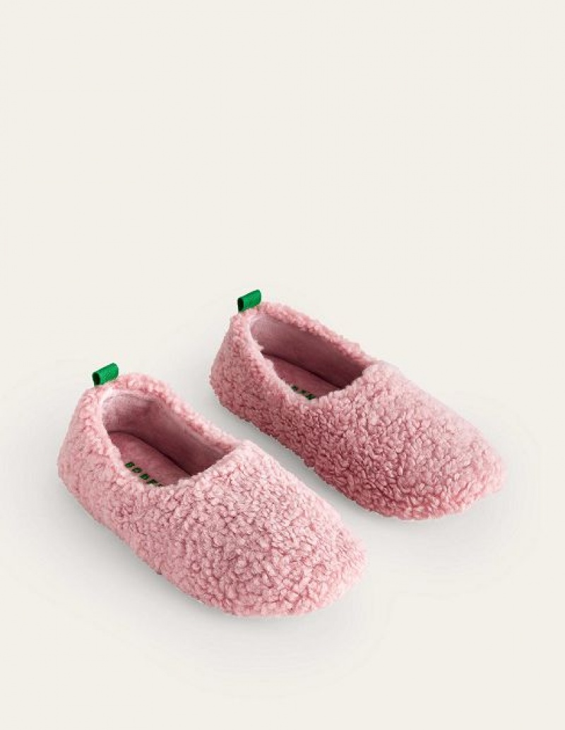 Pink Women's Boden Borg Ballerina Slippers | 06352AVFQ