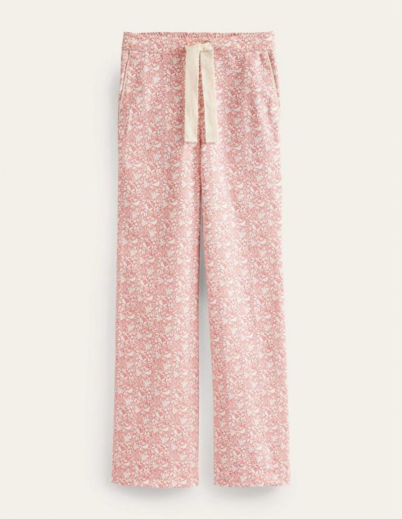 Pink Women's Boden Brushed Cotton Pyjamas | 54821VPKL