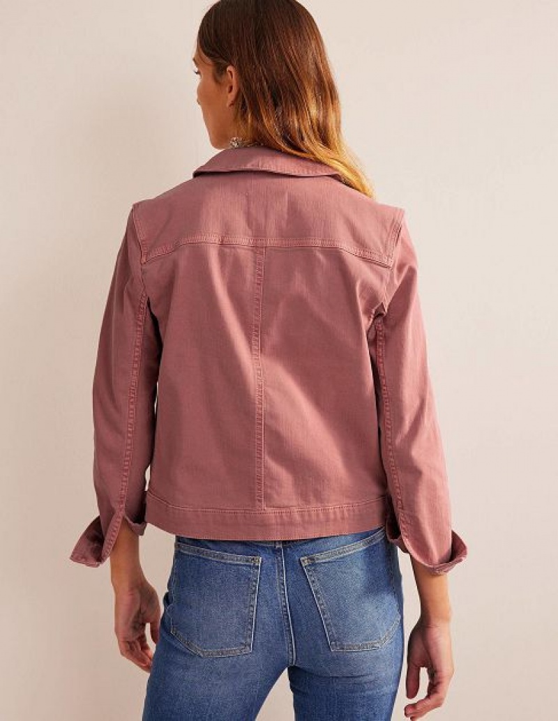 Pink Women's Boden Chore Jackets | 83296ICJU