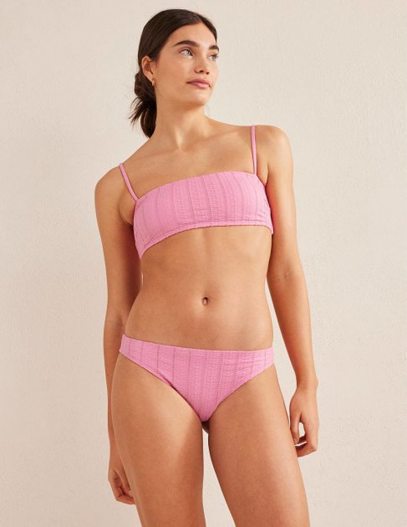 Pink Women\'s Boden Classic Bikini Bottoms | 52318QTMI