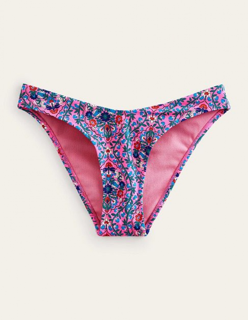 Pink Women's Boden Curve Top Bikini Bottoms | 04278CKDH