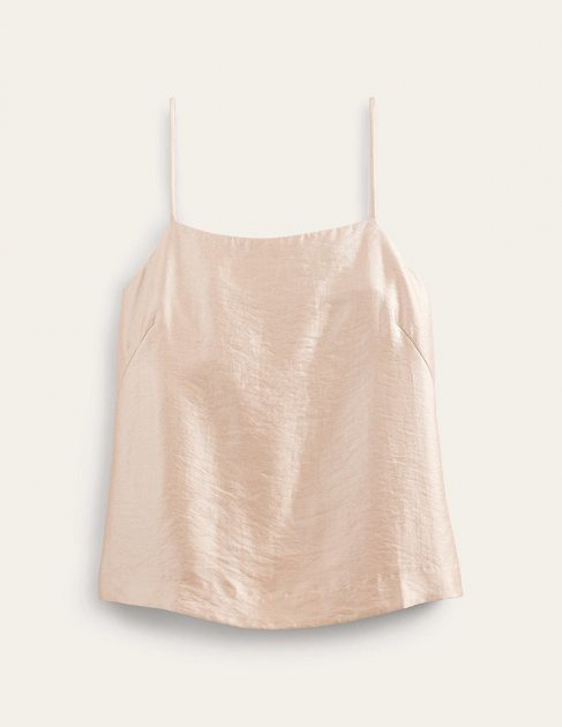 Pink Women's Boden Longerline Cami Tops | 95478SUQG