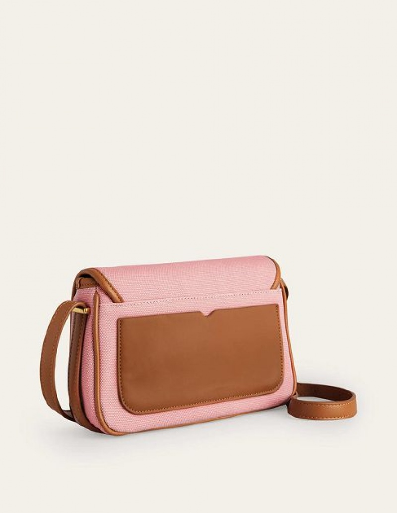 Pink Women's Boden Structured Cross-body Bags | 16948FYXN