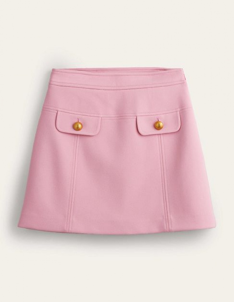 Pink Women's Boden Tailored A-line Skirts | 81437UBEG