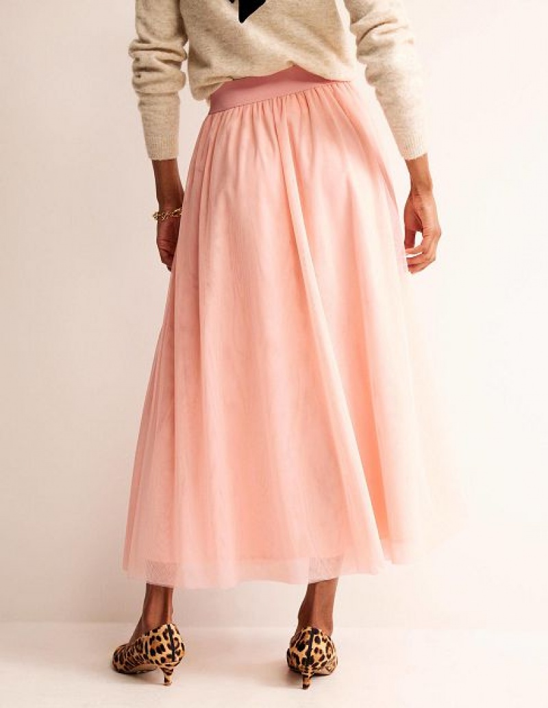 Pink Women's Boden Tulle Full Skirts | 31458YFUK