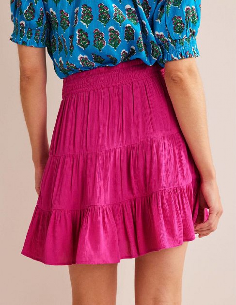 Pink Women's Boden Vacation Skirts | 82751UCJW