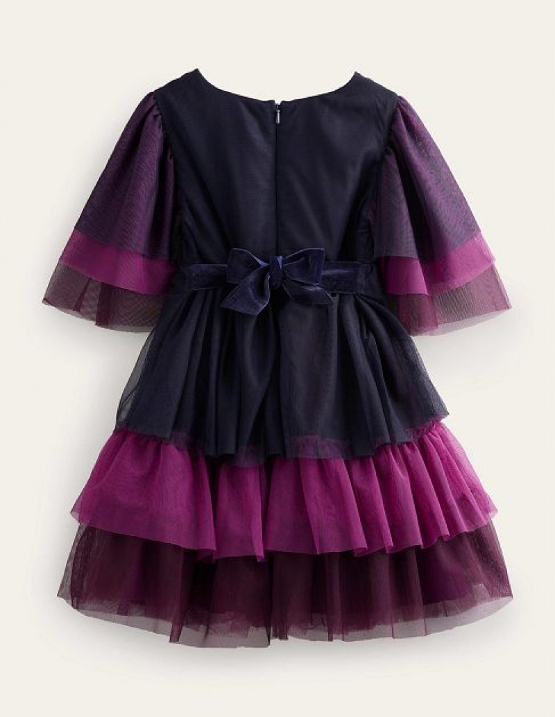 Purple Kids' Boden Halloween Tulle Dress | 12538LTRP