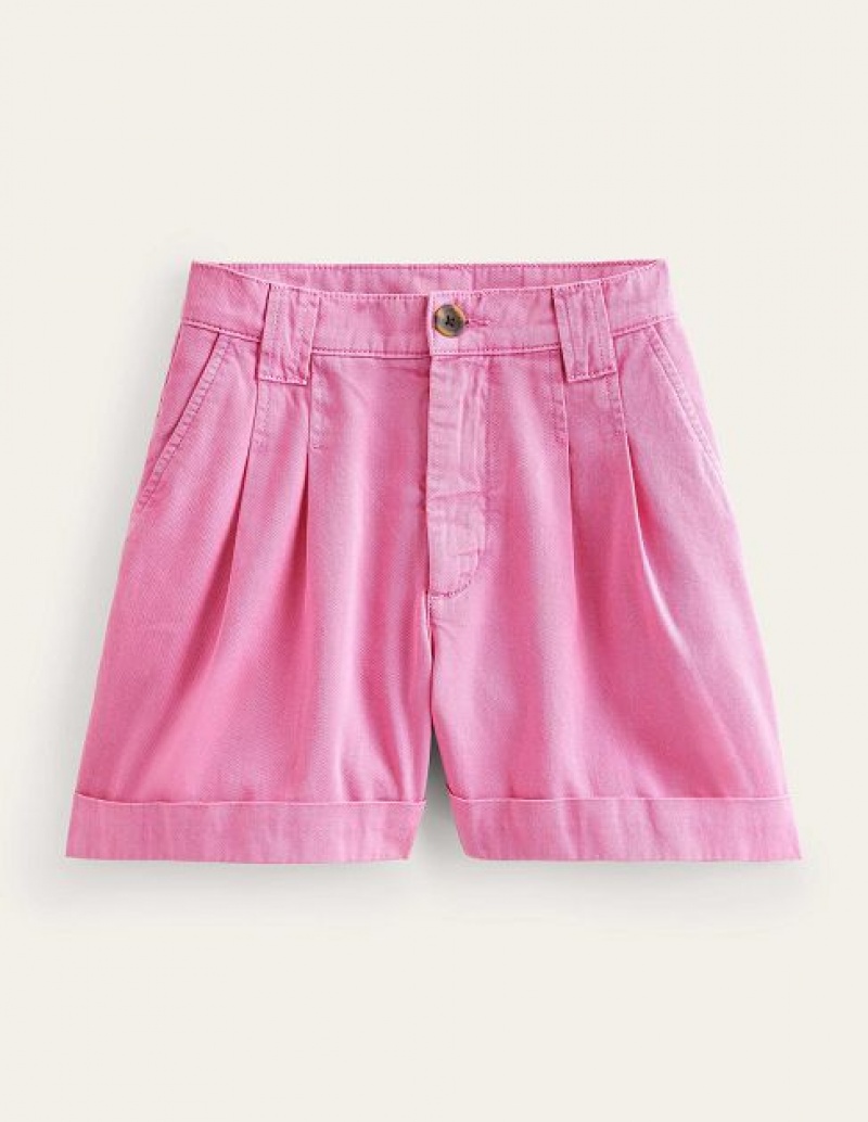 Purple Women's Boden Casual Cotton Shorts | 94301NEPJ