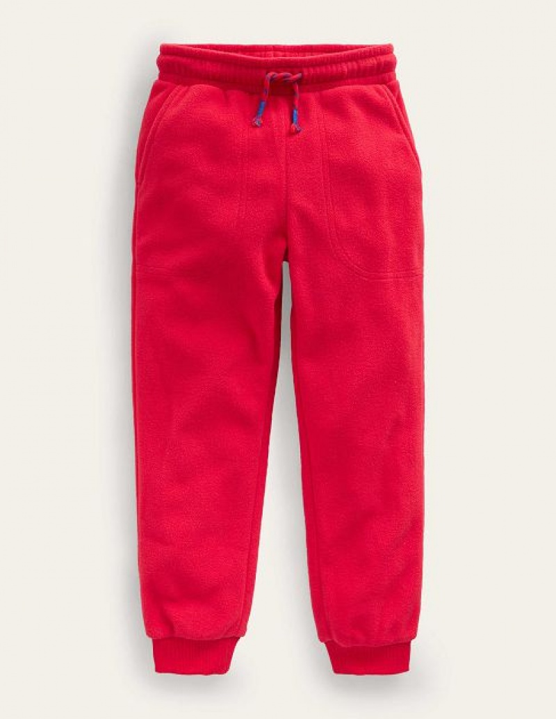 Red Kids' Boden Fleece Joggers | 59268PHBV