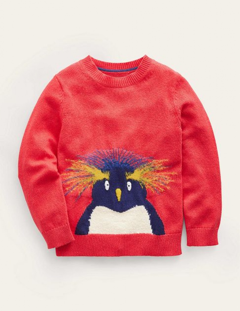 Red Kids' Boden Fun Cosy Sweaters | 18329BZYV