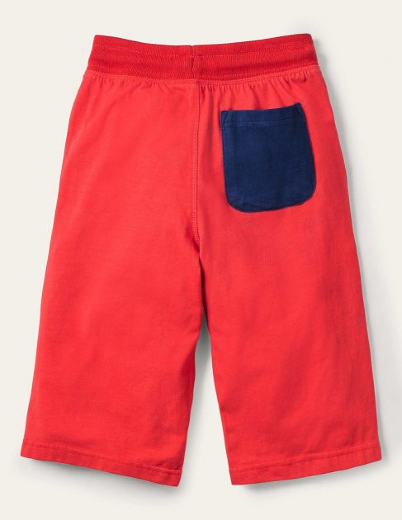 Red Kids' Boden Jersey Baggies Shorts | 15708HZOJ